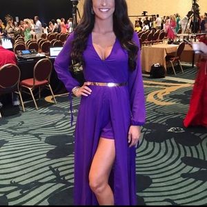 Lulus Purple high-low romper